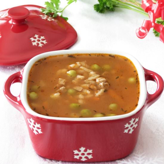 Brown Rice Beef Barley Soup - Recipe photo by ilonaspassion