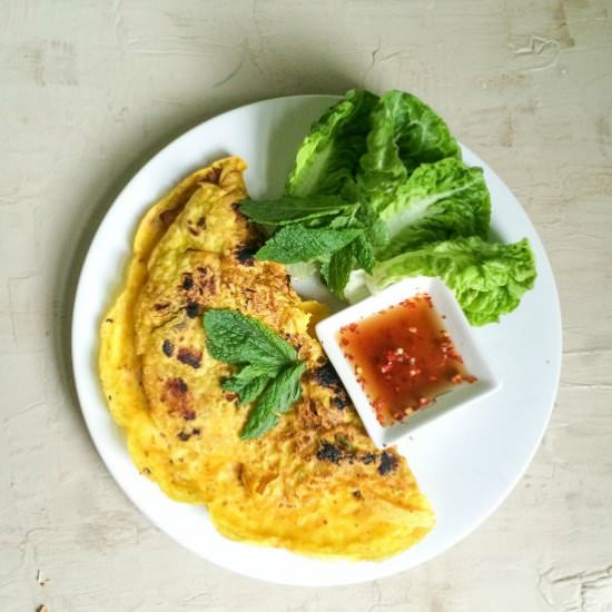 Vietnamese Banh Xeo - Recipe photo by loloslittlekitchen
