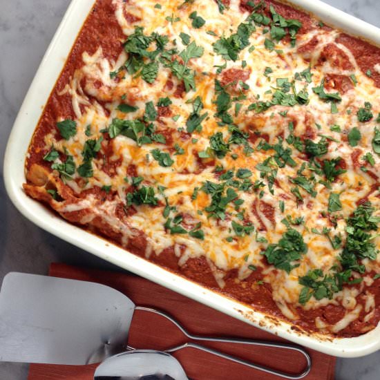 Enchiladas Suizas - Recipe photo by thebrookcook.wordpress.com