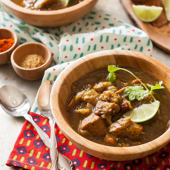 Crock Pot Chili Verde - Recipe photo by My Natural Family