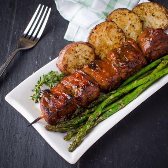 Herb Marinated Beef Skewers - Recipe photo by slapyodaddybbq