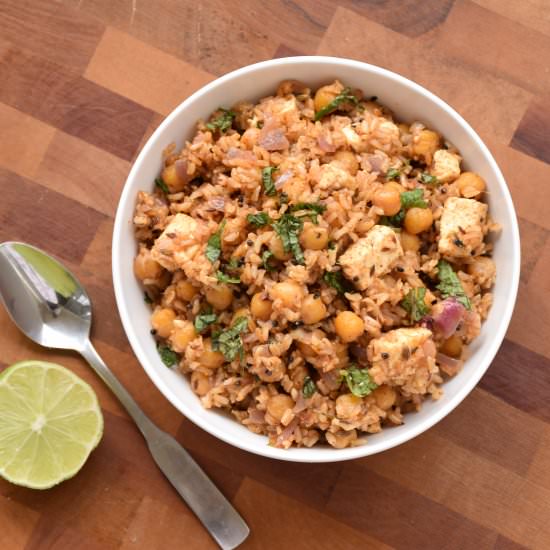 Achaari channa paneer pulav - Recipe photo by cookingwithpree