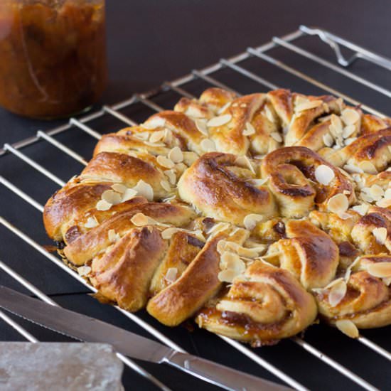 Apricot Diabolical Spiral Brioche - Recipe photo by frenchgirlcuisine