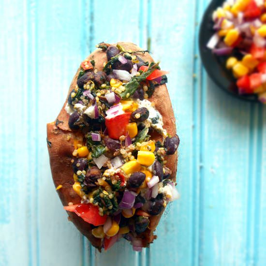 Loaded Sweet Potato - Recipe photo by healingtomato
