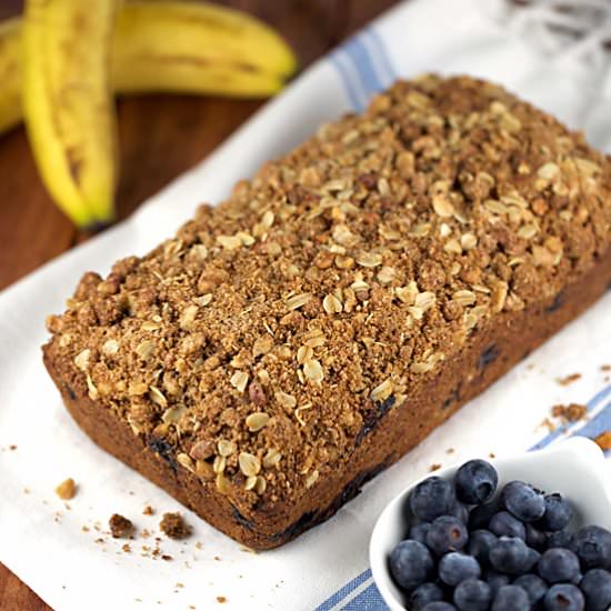 Vegan Blueberry Banana Bread - Recipe photo by Jessica Gavin
