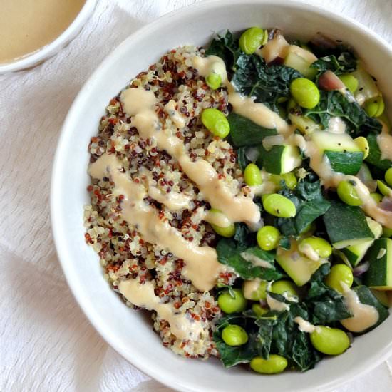 Green Goddess Glow Bowl - Recipe photo by TheGlowingFridge