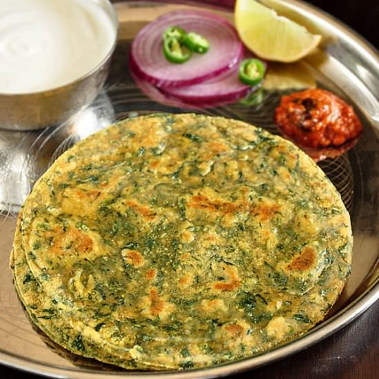 Spinach Paratha - Recipe photo by spillthespices