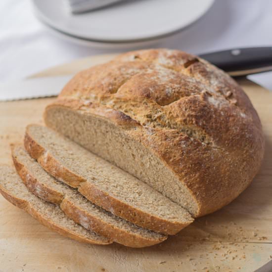 Wholemeal Cob Loaf - Recipe photo by neilshealthymeals