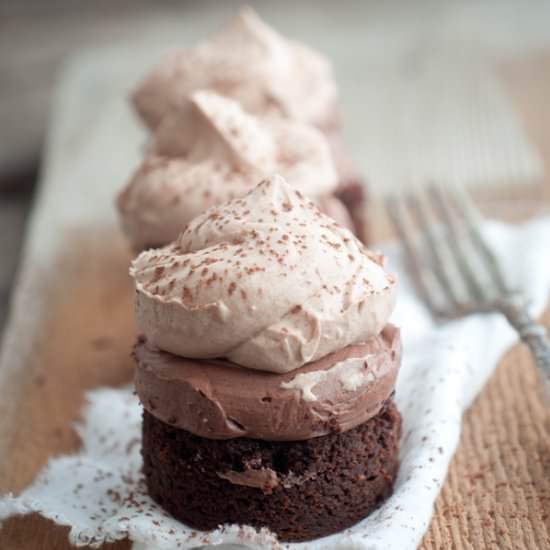 Triple Chocolate Mousse Brownie - Recipe photo by foodsofourlives