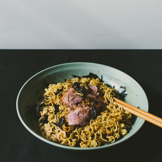 Duck-Fat 葱油拌面 Scallion Oil Noodle - Recipe photo by bettysliu