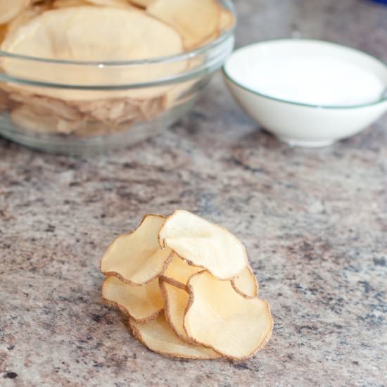 Dehydrated Salt and Vinegar Chips - Recipe photo by servedfromscratch