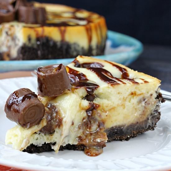 Rolo Cheesecake - Recipe photo by CallMePMc