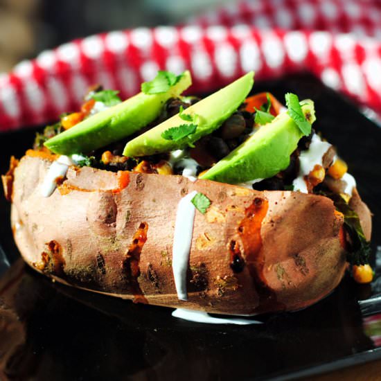 Southwestern Stuffed Sweet Potatoes - Recipe photo by chubbysoul