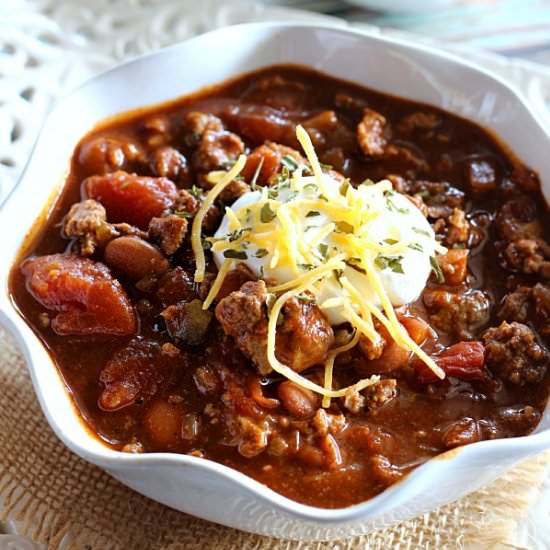 Slow Cooker Chili - Recipe photo by thebelleofthekitchen
