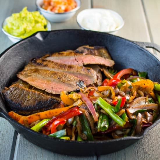 Paleo Steak Fajitas - Recipe photo by awholenewtwist.com
