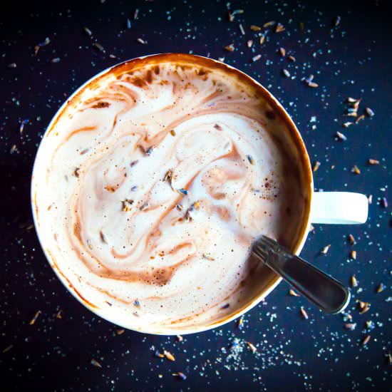 Lavender Hot Chocolate - Recipe photo by plantcrush