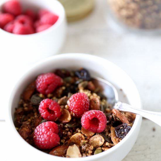 Maple Cinnamon Buckwheat Granola - Recipe photo by swoonfood