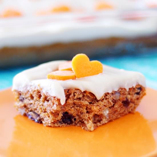 “Healthified” Carrot Cake - Recipe photo by Audrey @ Unconventional Baker