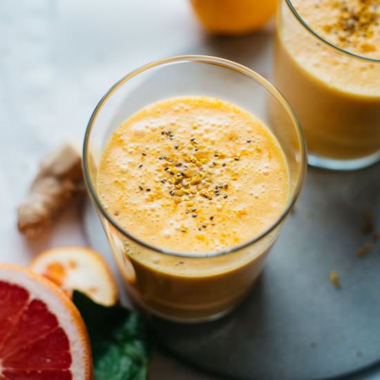 Coconut Citrus Smoothie - Recipe photo by dollyandoatmeal