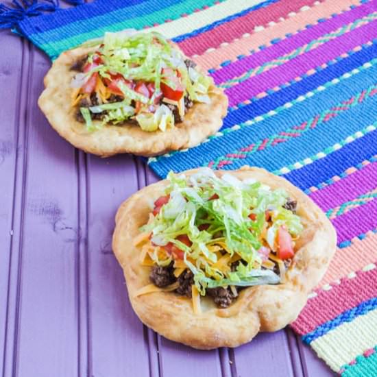 Fry Bread Tacos - Recipe photo by TaraMar