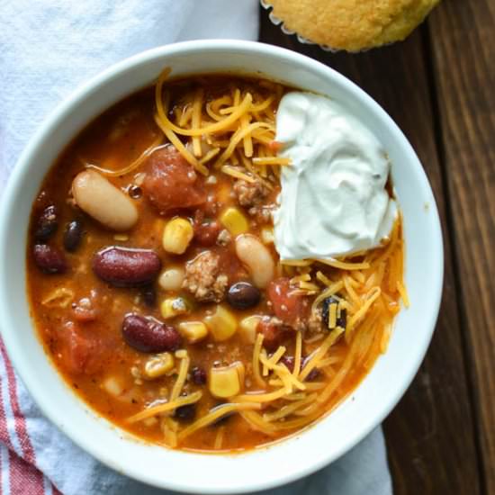 Easy Healthy Chili - Recipe photo by SprinkledWithJules