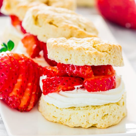 Strawberry Shortcakes - Recipe photo by jocooks