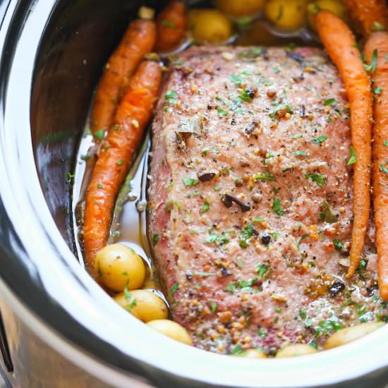 Slow Cooker Corned Beef - Recipe photo by damndelicious