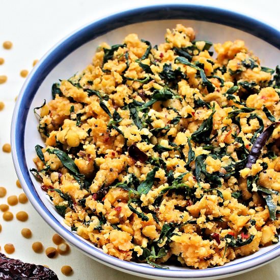 Fenugreek Pigeon Peas Dry Curry - Recipe photo by easybitesonline