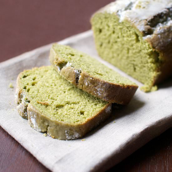 Matcha-Vanilla Pound Cake - Recipe photo by doublethyme