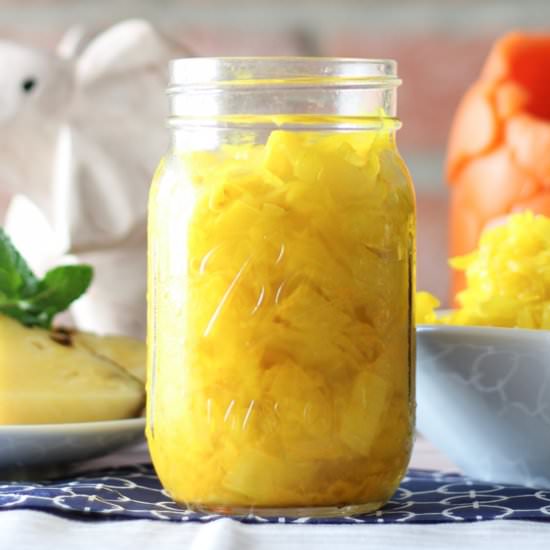 Pineapple Turmeric Sauerkraut - Recipe photo by Fermentedfoodlab