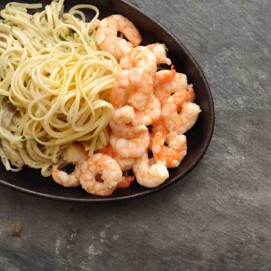 Noodles in Oyster Mushroom Sauce - Recipe photo by Tony Rose