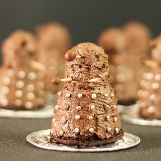 Dalek Cupcakes - Recipe photo by pizzarossa