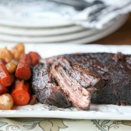 Red Wine Braised Beef Brisket - Recipe photo by Food Done Light