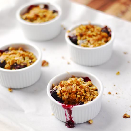 Single Serving Blackberry Crisp - Recipe photo by apinchofhealthy