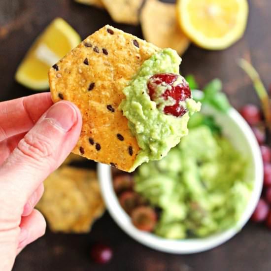 Feta and Grape Guacamole - Recipe photo by Rhubarbarians