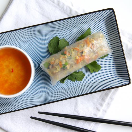 Vietnamese Vegetarian Fresh Rolls - Recipe photo by Culinessa