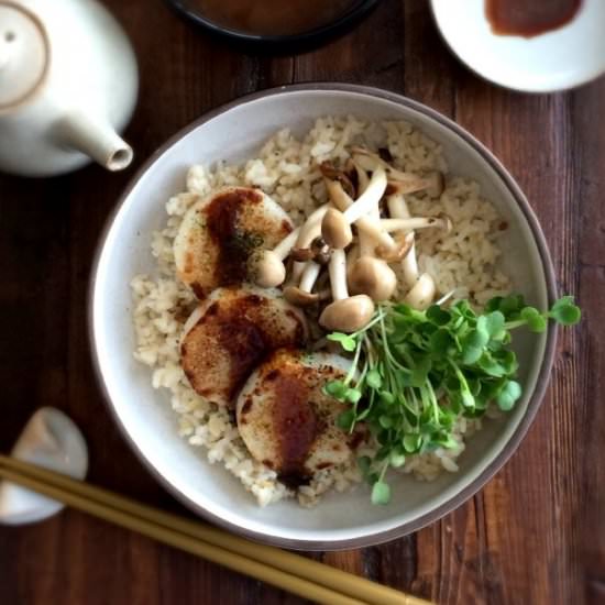 Nagaimo Potato Steak Rice Bowl - Recipe photo by culinarytribune