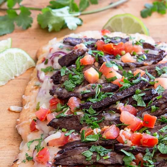 Carne Asada Pizza - Recipe photo by realfoodbydad