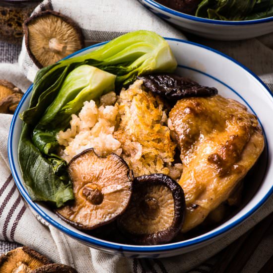 Clay Pot Chicken Rice - Recipe photo by omnivorescookbook