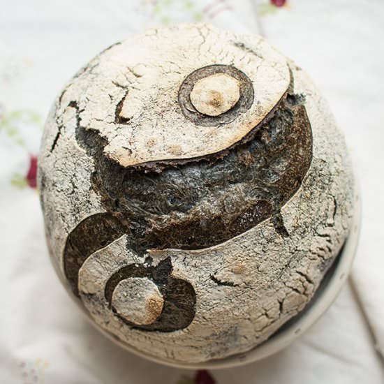 Charcoal Powder Sourdough Bread - Recipe photo by mydailysourdoughbread