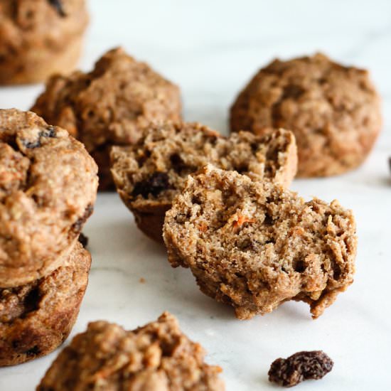 Vegan morning glory muffins - Recipe photo by theyoopergirl