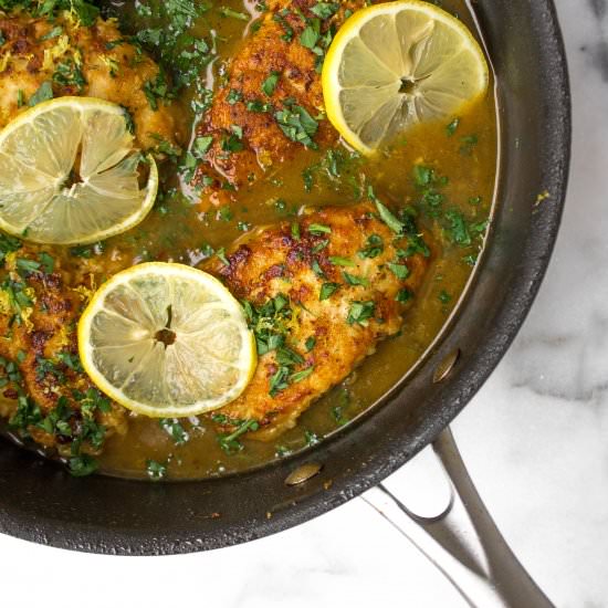 Gluten Free Chicken Piccata - Recipe photo by Gluten Free Blondie