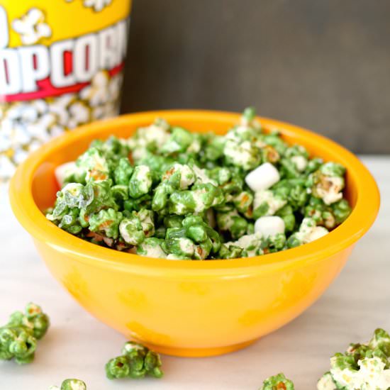St. Patricks' Day Caramel Corn - Recipe photo by simplyhappenstance