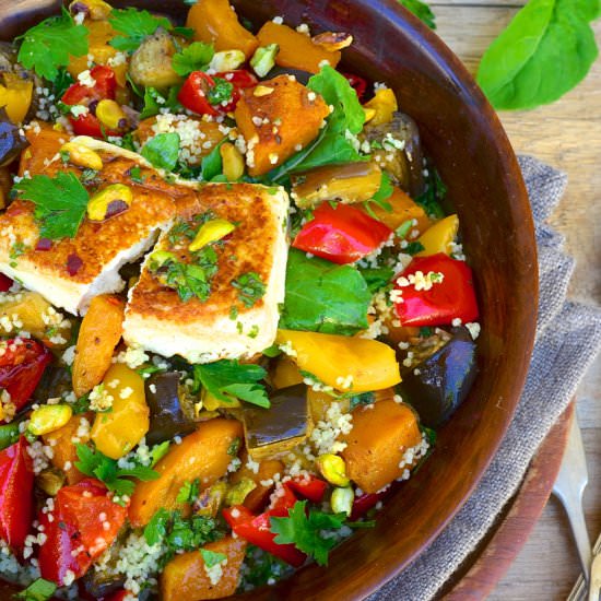Roast Vegetable and Couscous Salad - Recipe photo by Bibbyskitchenat36