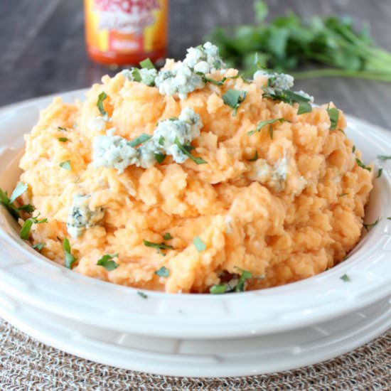 Buffalo Blue Cheese Mashed Potatoes - Recipe photo by Whitney Bond