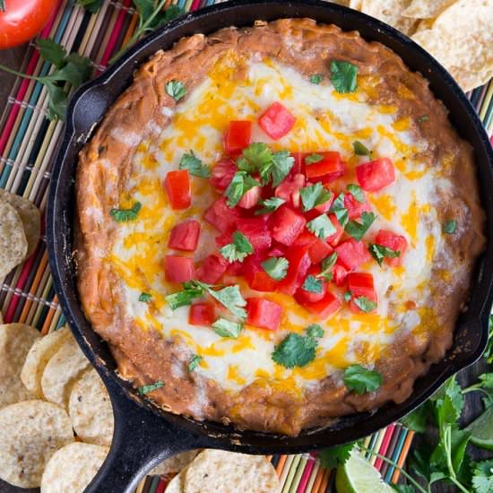 Cheesy Homemade Bean Dip Skillet - Recipe photo by SparklesKathy