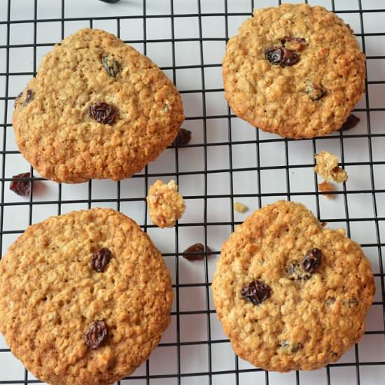 Eggless Oatmeal – Raisin Cookies - Recipe photo by ruchiskitchen