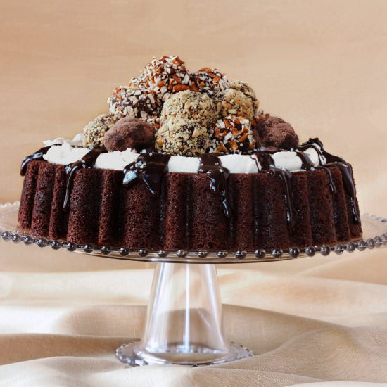 Sweet & Salty Boozy Truffle Cake - Recipe photo by URBANBAKES