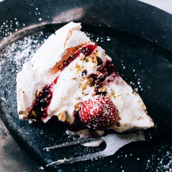 Strawberry Pavlova Recipe - Recipe photo by The Sophisticated Gourmet