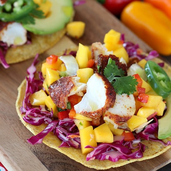 Blackened Fish Tacos - Recipe photo by gooddinnermom